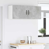 Produktbild för Väggskåp LUCCA 2 pcs Betonggrå 50 x 31 x 40 cm Konstruerat trä