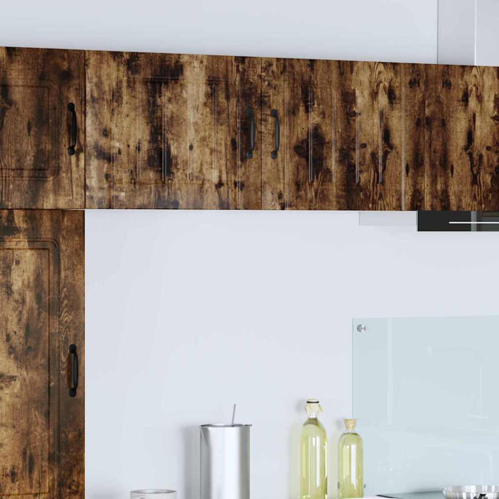 Produktbild för Väggskåp LUCCA 2 pcs Rökt ek 50 x 31 x 40 cm Konstruerat trä