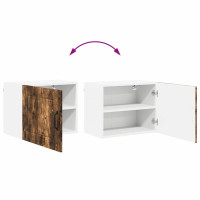 Produktbild för Väggskåp LUCCA 2 pcs Rökt ek 50 x 31 x 40 cm Konstruerat trä