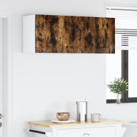 Produktbild för Väggskåp LUCCA 2 pcs Rökt ek 50 x 31 x 40 cm Konstruerat trä