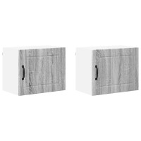 Produktbild för Väggskåp LUCCA 2 pcs Grå sonoma-ek 50 x 31 x 40 cm