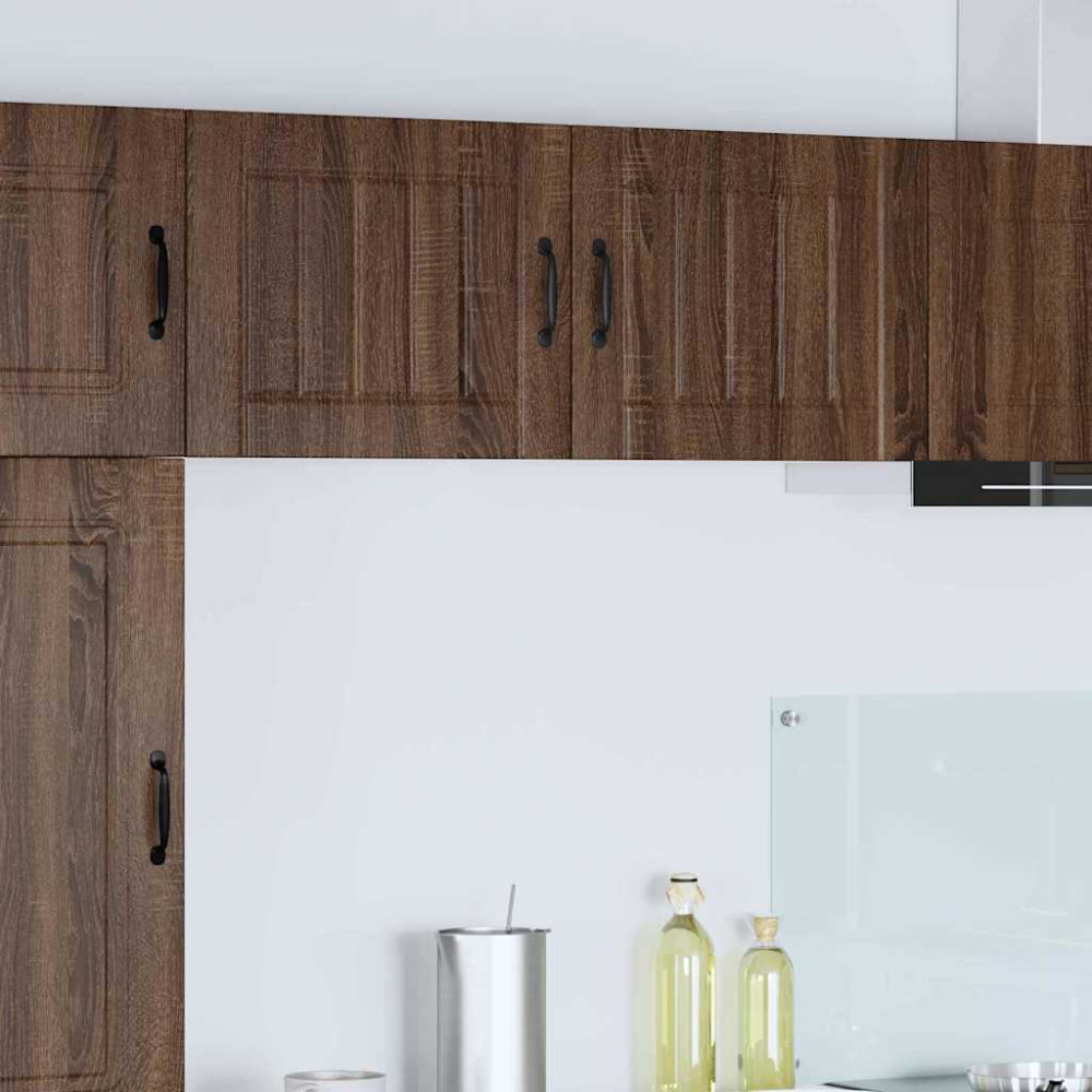 Produktbild för Väggskåp LUCCA 2 pcs Brun ek 50 x 31 x 40 cm Konstruerat trä