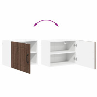 Produktbild för Väggskåp LUCCA 2 pcs Brun ek 50 x 31 x 40 cm Konstruerat trä