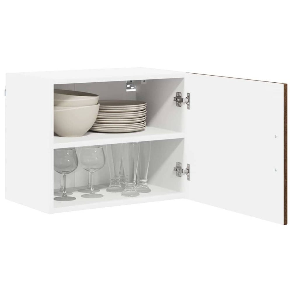 Produktbild för Väggskåp LUCCA 2 pcs Brun ek 50 x 31 x 40 cm Konstruerat trä