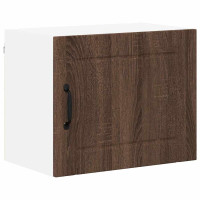 Produktbild för Väggskåp LUCCA 2 pcs Brun ek 50 x 31 x 40 cm Konstruerat trä