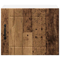 Produktbild för Väggskåp LUCCA 2 pcs Gammalt trä 50 x 31 x 40 cm