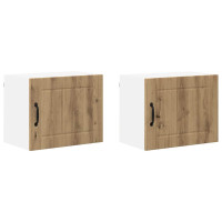 Produktbild för Väggskåp LUCCA 2 pcs Artisan-ek 50 x 31 x 40 cm Konstruerat trä