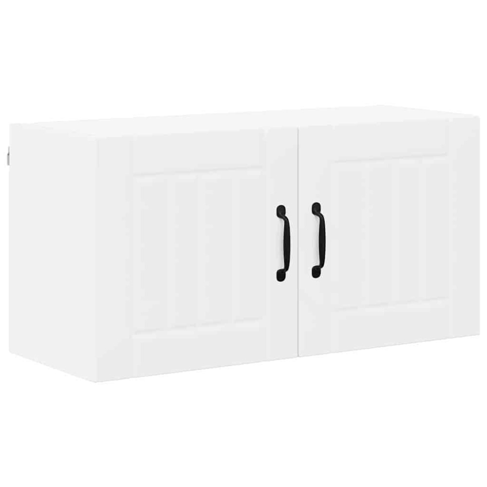 Produktbild för Väggskåp LUCCA Vit 80 x 31 x 40 cm Konstruerat trä