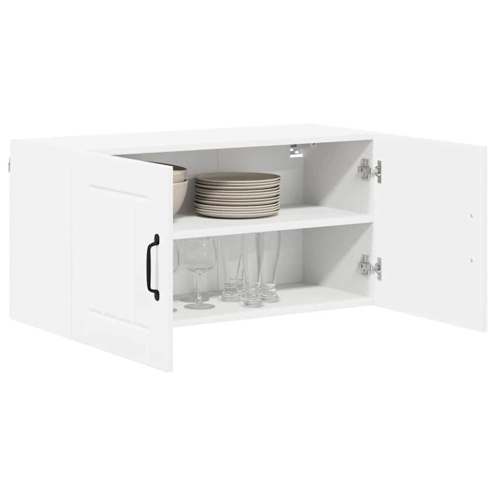 Produktbild för Väggskåp LUCCA Vit 80 x 31 x 40 cm Konstruerat trä
