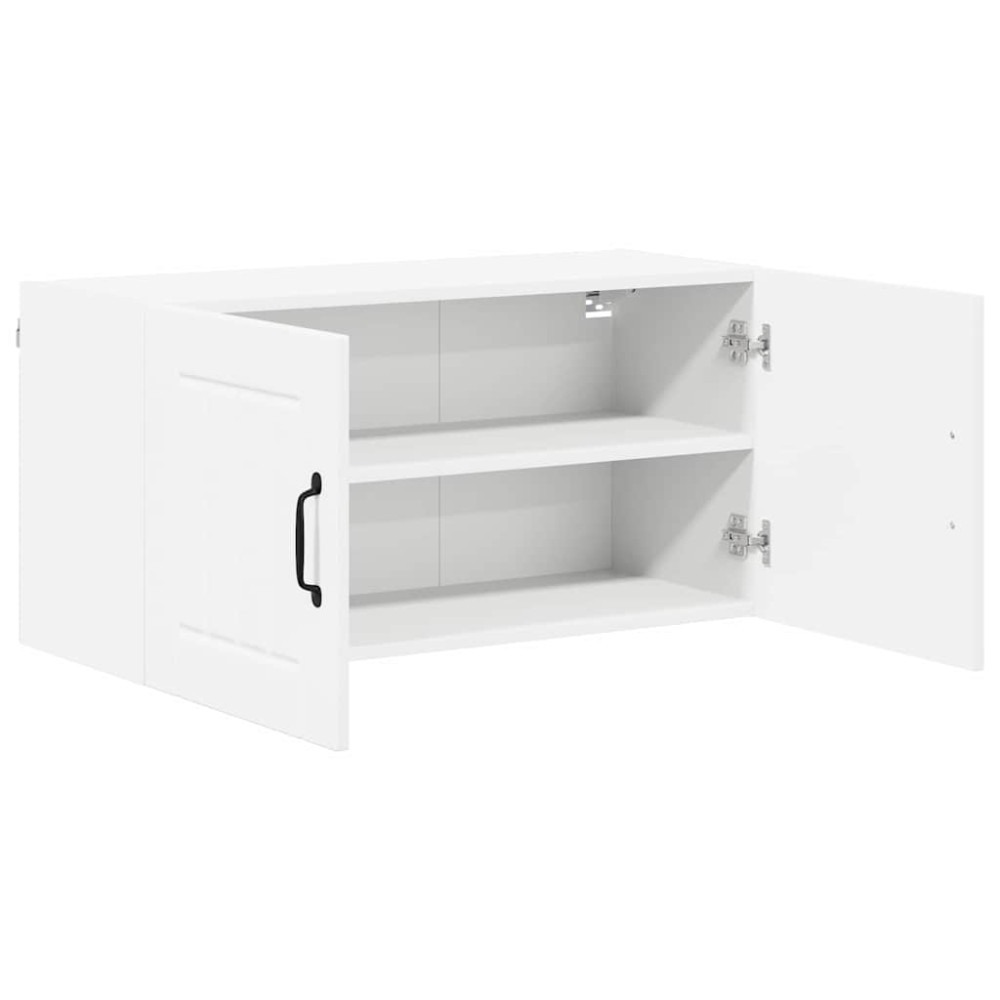 Produktbild för Väggskåp LUCCA Vit 80 x 31 x 40 cm Konstruerat trä