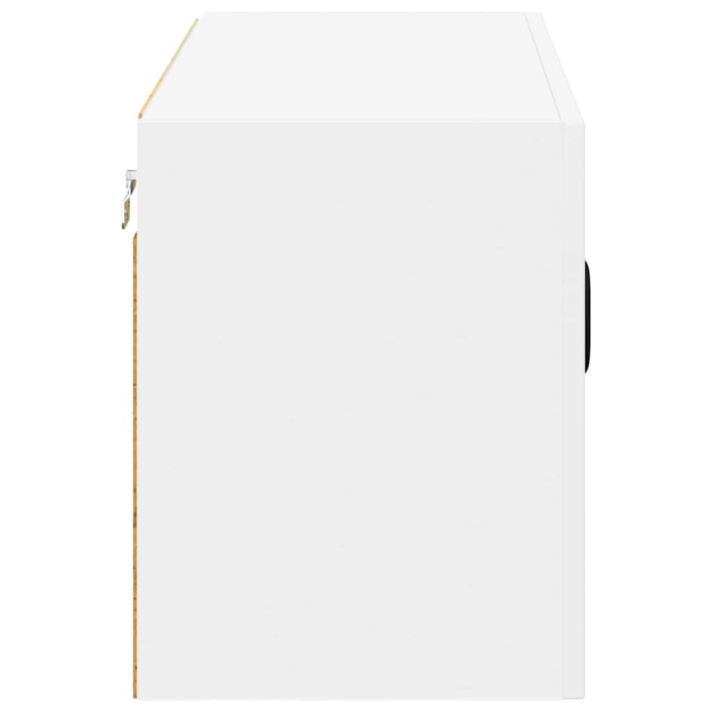 Produktbild för Väggskåp LUCCA Vit 80 x 31 x 40 cm Konstruerat trä
