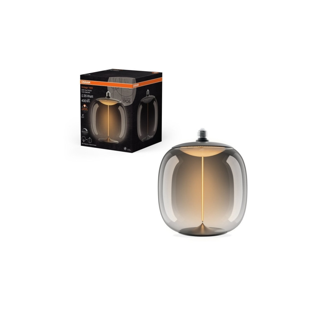 Produktbild för LEDVANCE OSRAM Vintage 1906 LED oval glödtråd magnetisk rökf...