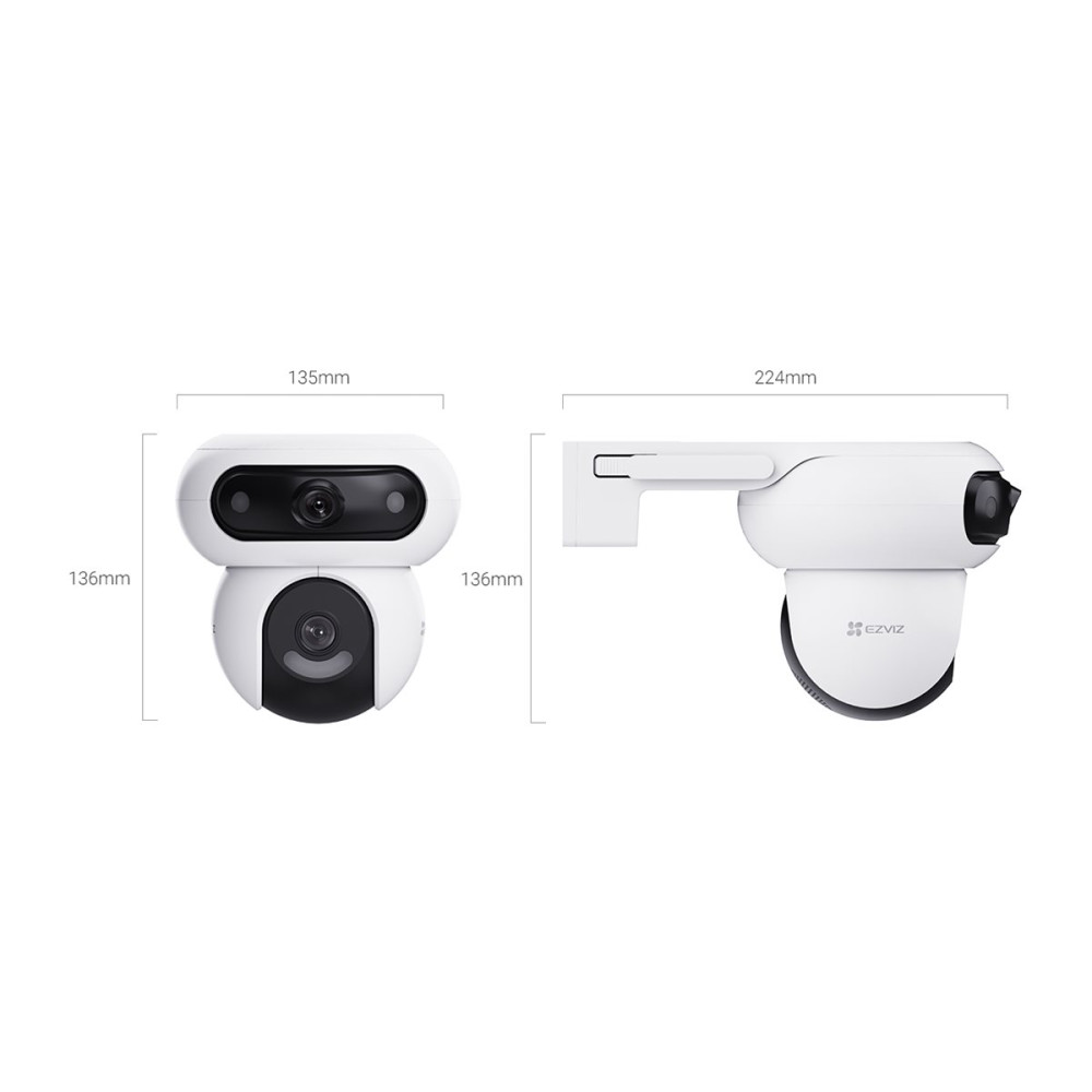 Produktbild för EZVIZ H90 Dual 2K+ - nätverksövervakningskamera - torn