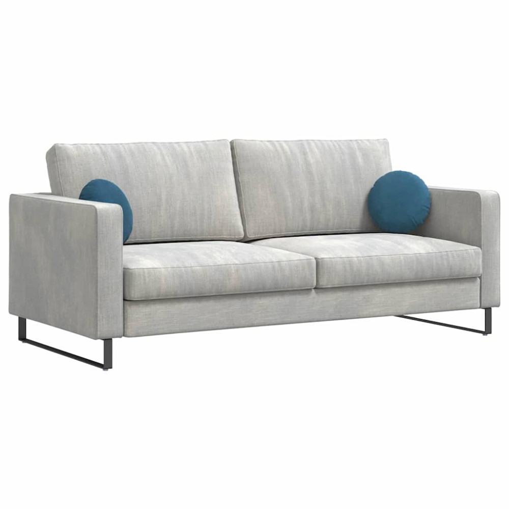 Produktbild för Sittkuddar 2 pcs Blå Ø30 x 13 cm Sammet