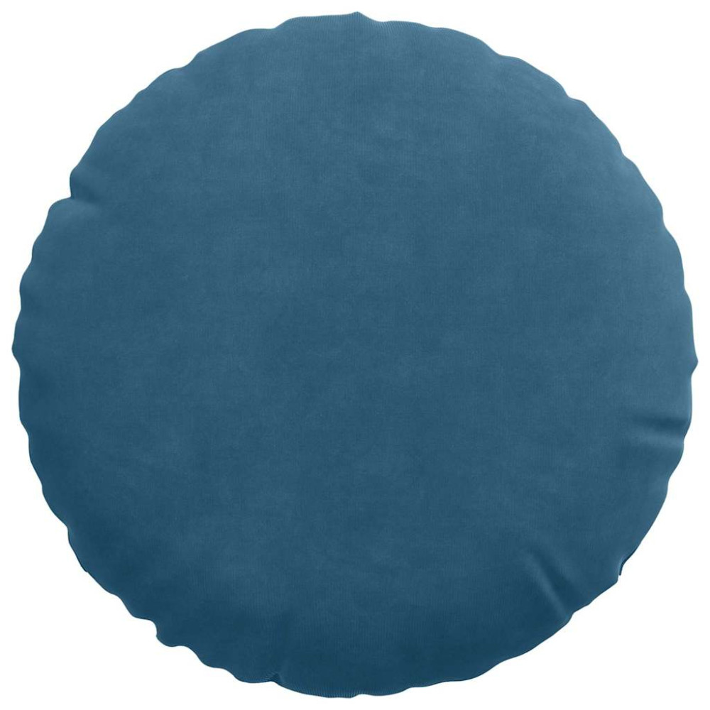 Produktbild för Sittkuddar 2 pcs Blå Ø30 x 13 cm Sammet