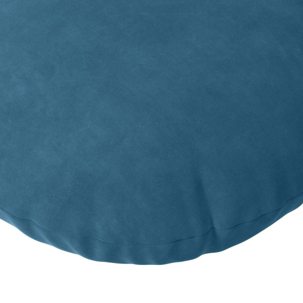 Produktbild för Sittkuddar 2 pcs Blå Ø30 x 13 cm Sammet