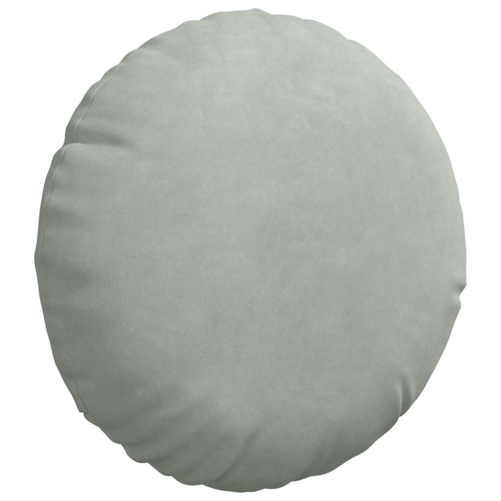 Produktbild för Sittkuddar 2 pcs Ljusgrå Ø30 x 13 cm Sammet