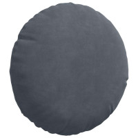 Produktbild för Sittkuddar 2 pcs Mörkgrå Ø30 x 13 cm Sammet