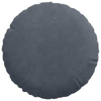Produktbild för Sittkuddar 2 pcs Mörkgrå Ø30 x 13 cm Sammet