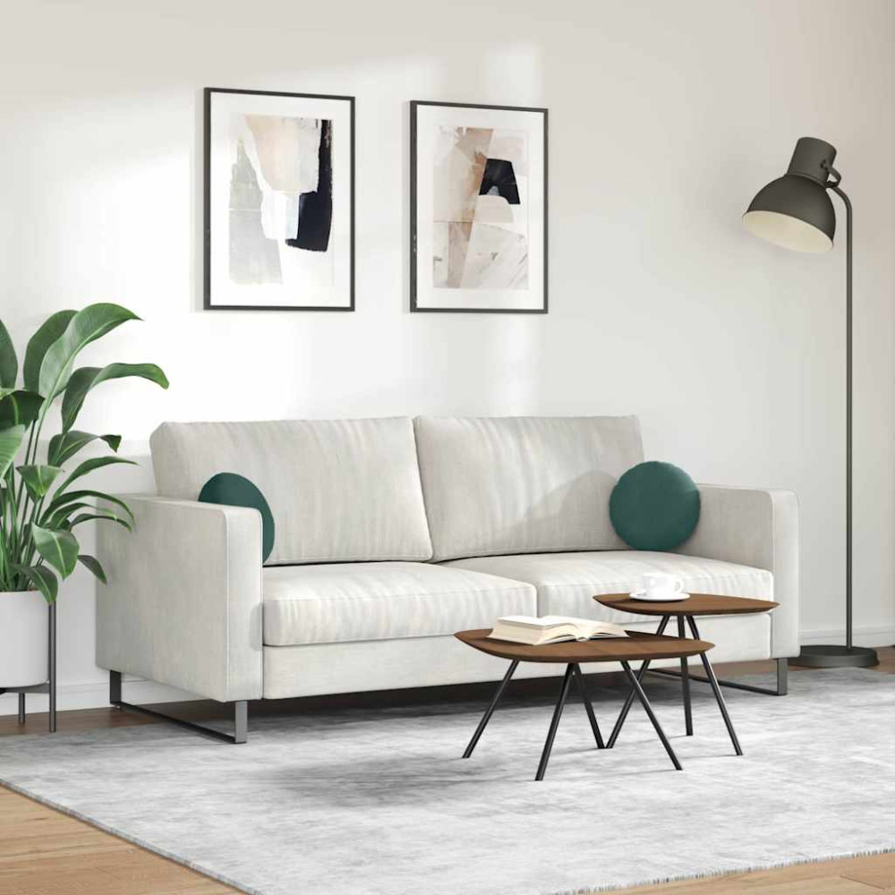 Produktbild för Sittkuddar 2 pcs Mörkgrön Ø30 x 13 cm Sammet