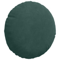 Produktbild för Sittkuddar 2 pcs Mörkgrön Ø30 x 13 cm Sammet