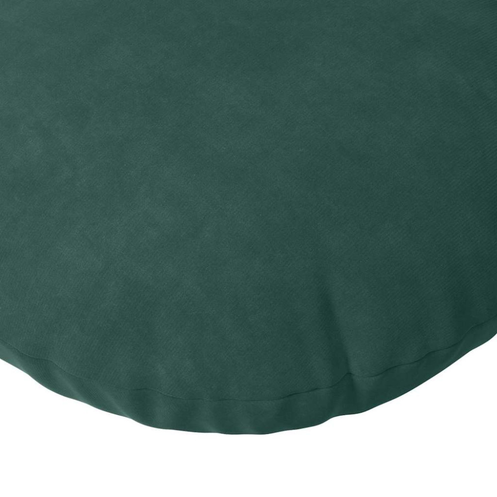 Produktbild för Sittkuddar 2 pcs Mörkgrön Ø30 x 13 cm Sammet
