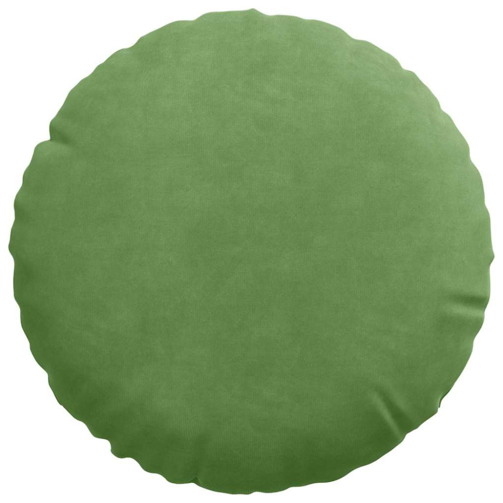 Produktbild för Sittkuddar 2 pcs Ljusgrön Ø30 x 13 cm Sammet
