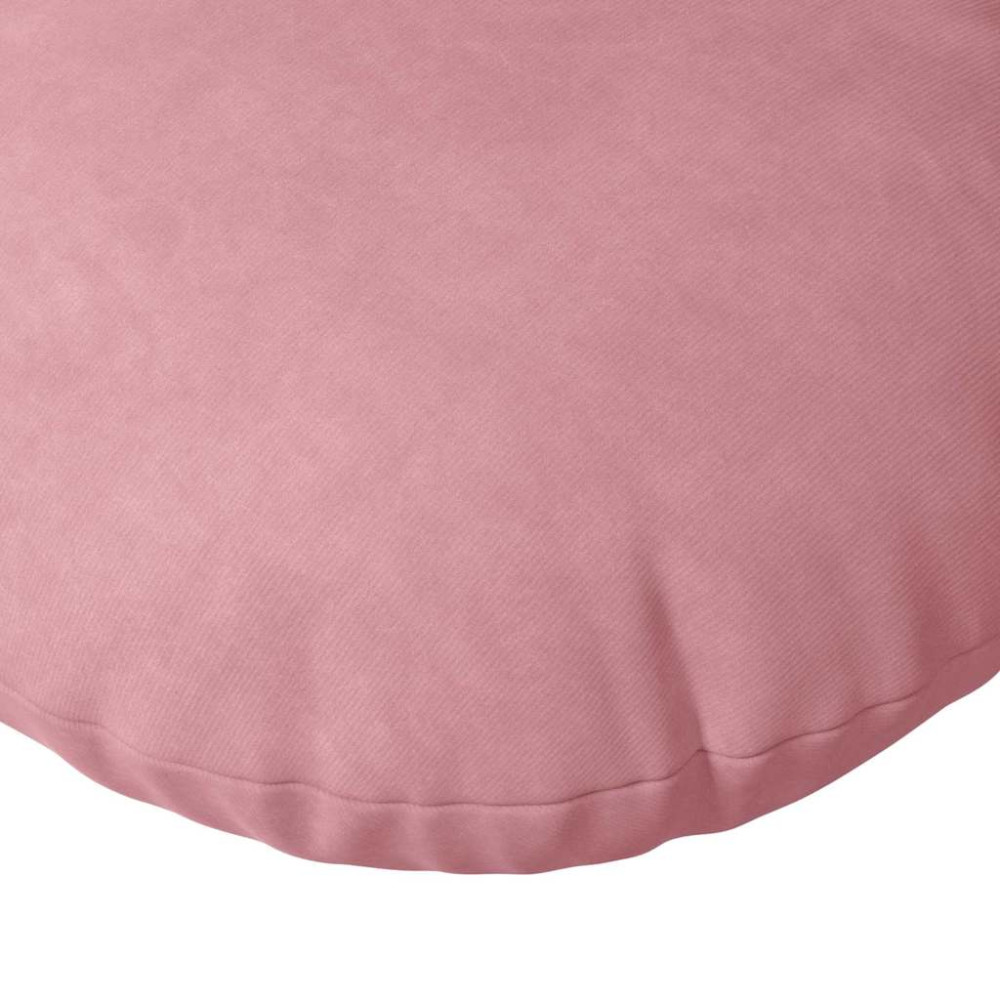 Produktbild för Sittkuddar 2 pcs Rosa Ø30 x 13 cm Sammet
