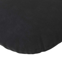 Produktbild för Sittkuddar 2 pcs Svart Ø30 x 13 cm Sammet