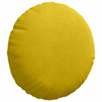 Produktbild för Sittkuddar 2 pcs Gul Ø30 x 13 cm Sammet