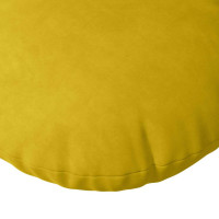 Produktbild för Sittkuddar 2 pcs Gul Ø30 x 13 cm Sammet