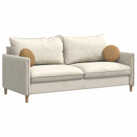 Produktbild för Sittkuddar 2 pcs Brun Ø30 x 13 cm Sammet