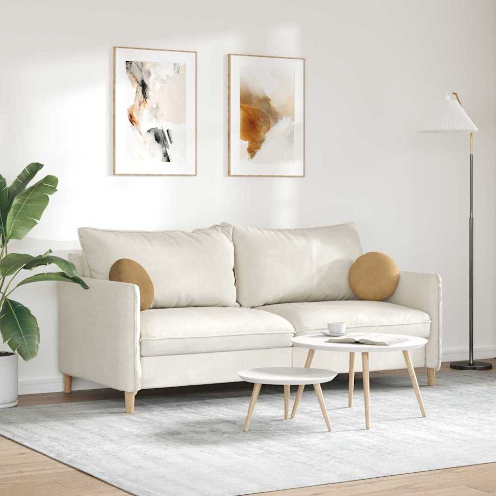 Produktbild för Sittkuddar 2 pcs Brun Ø30 x 13 cm Sammet
