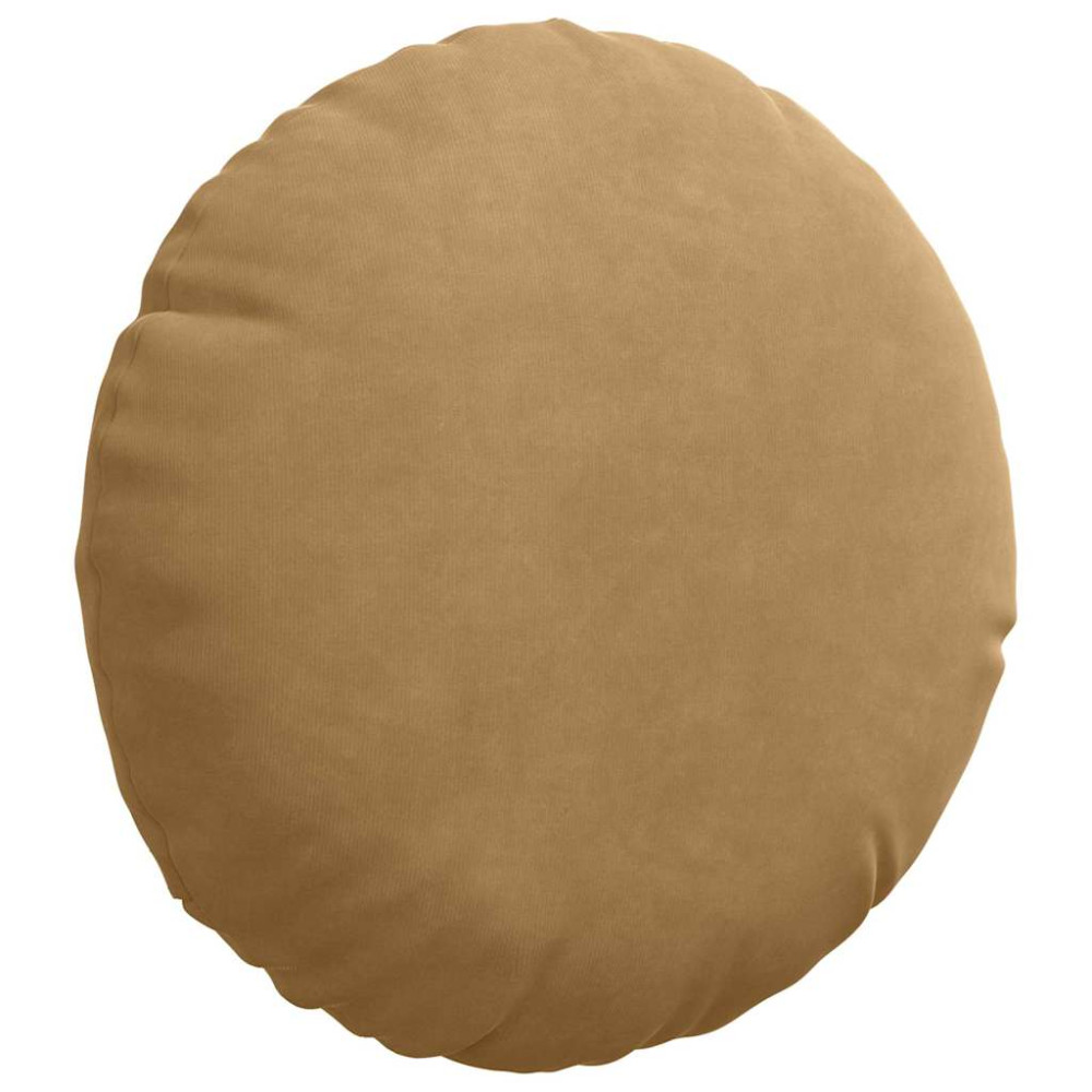 Produktbild för Sittkuddar 2 pcs Brun Ø30 x 13 cm Sammet