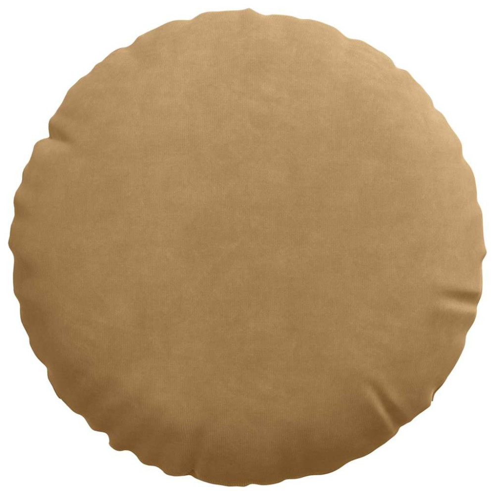 Produktbild för Sittkuddar 2 pcs Brun Ø30 x 13 cm Sammet