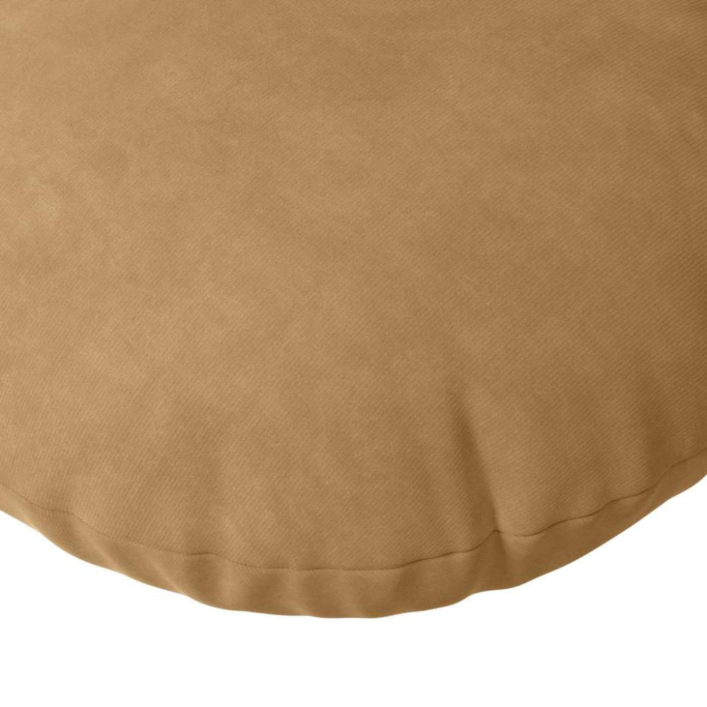 Produktbild för Sittkuddar 2 pcs Brun Ø30 x 13 cm Sammet