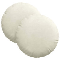 Produktbild för Sittkuddar 2 pcs Kräm Ø30 x 13 cm Sammet