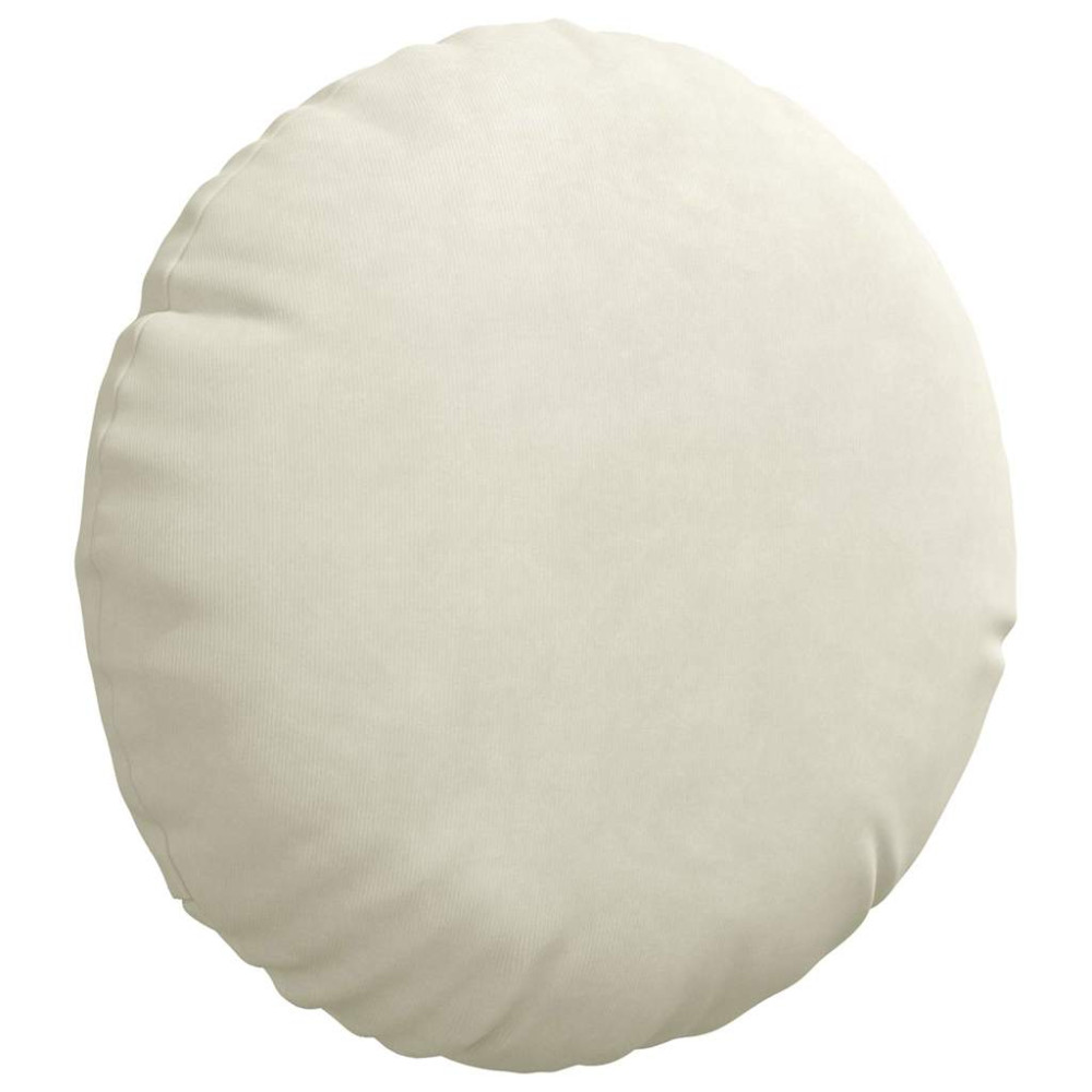 Produktbild för Sittkuddar 2 pcs Kräm Ø30 x 13 cm Sammet