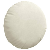 Produktbild för Sittkuddar 2 pcs Kräm Ø30 x 13 cm Sammet
