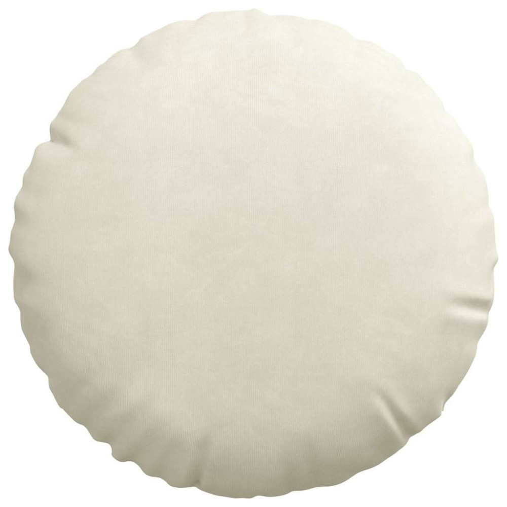 Produktbild för Sittkuddar 2 pcs Kräm Ø30 x 13 cm Sammet