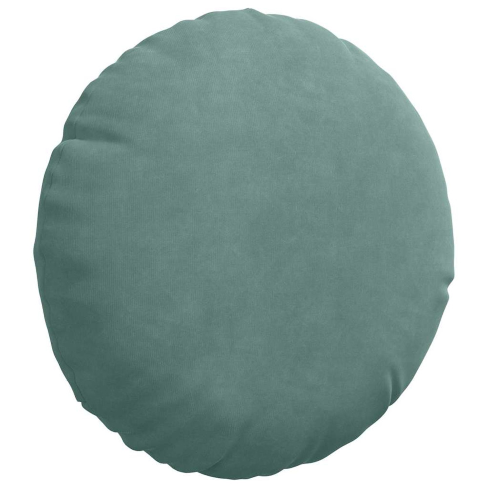 Produktbild för Sittkuddar 2 pcs Havgrön Ø30 x 13 cm Sammet