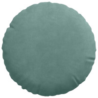 Produktbild för Sittkuddar 2 pcs Havgrön Ø30 x 13 cm Sammet