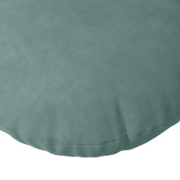 Produktbild för Sittkuddar 2 pcs Havgrön Ø30 x 13 cm Sammet