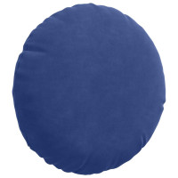 Produktbild för Sittkuddar 2 pcs Polisblå Ø30 x 13 cm Sammet