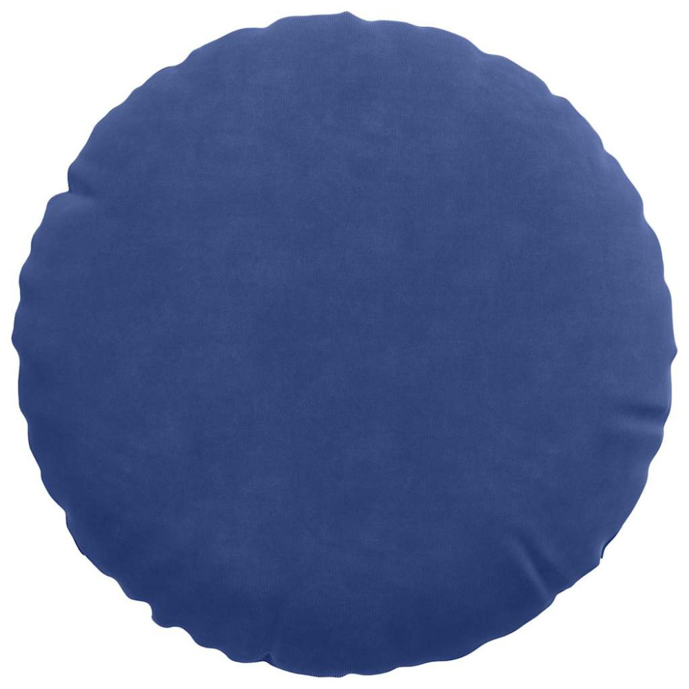 Produktbild för Sittkuddar 2 pcs Polisblå Ø30 x 13 cm Sammet
