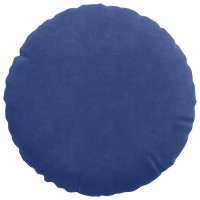 Produktbild för Sittkuddar 2 pcs Polisblå Ø30 x 13 cm Sammet