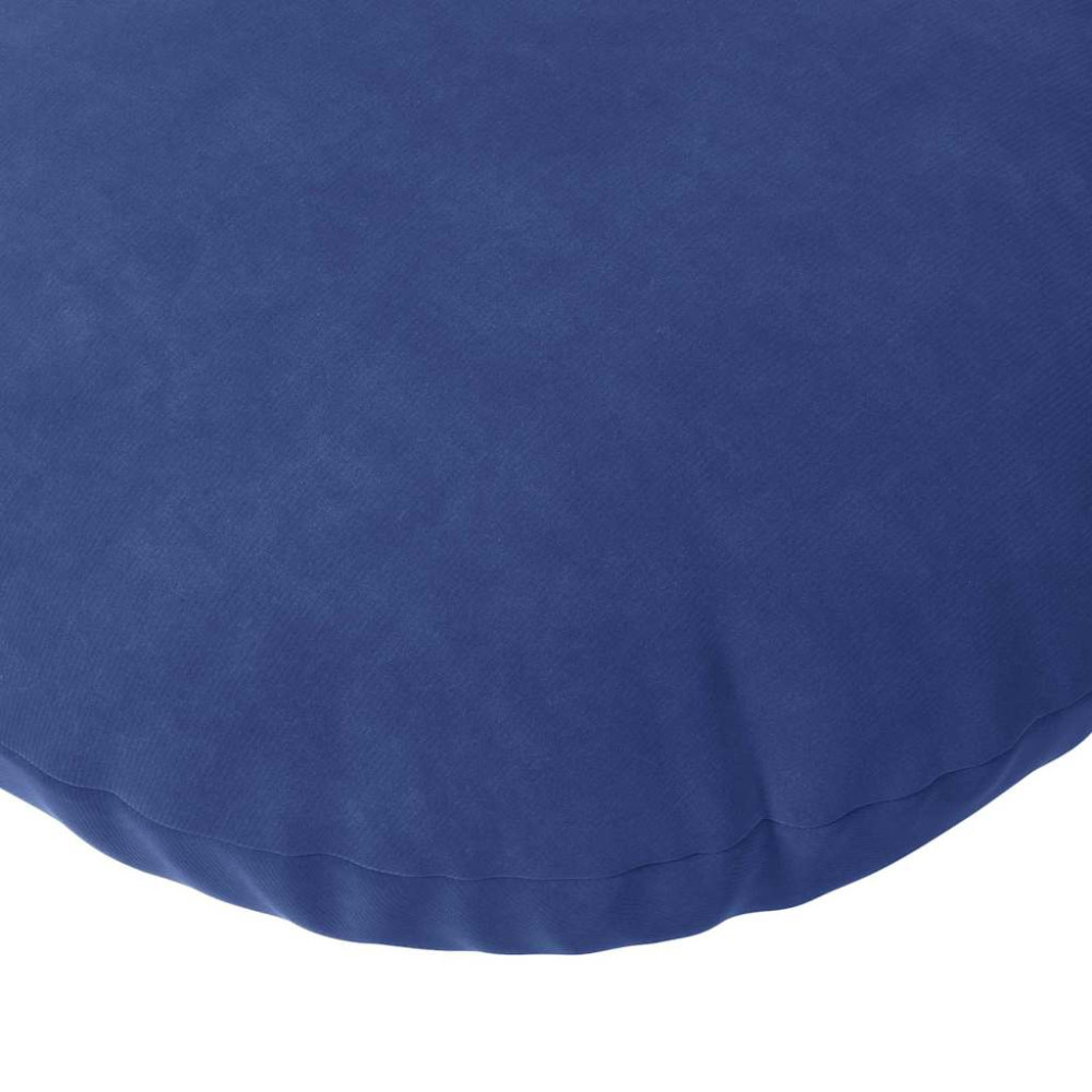 Produktbild för Sittkuddar 2 pcs Polisblå Ø30 x 13 cm Sammet