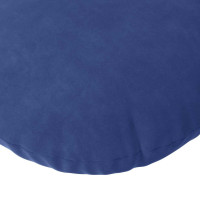 Produktbild för Sittkuddar 2 pcs Polisblå Ø30 x 13 cm Sammet