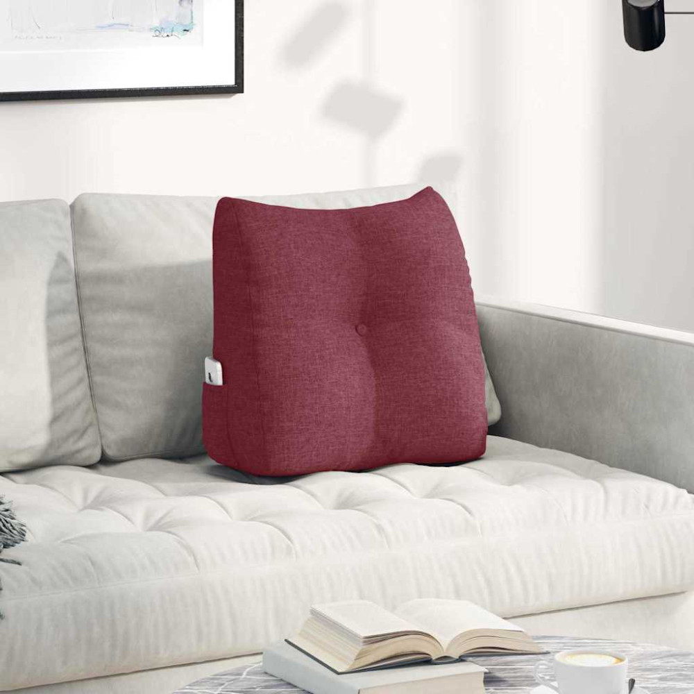 Produktbild för Ryggkudde Vinröd 45 x 24 x 50 cm tyg