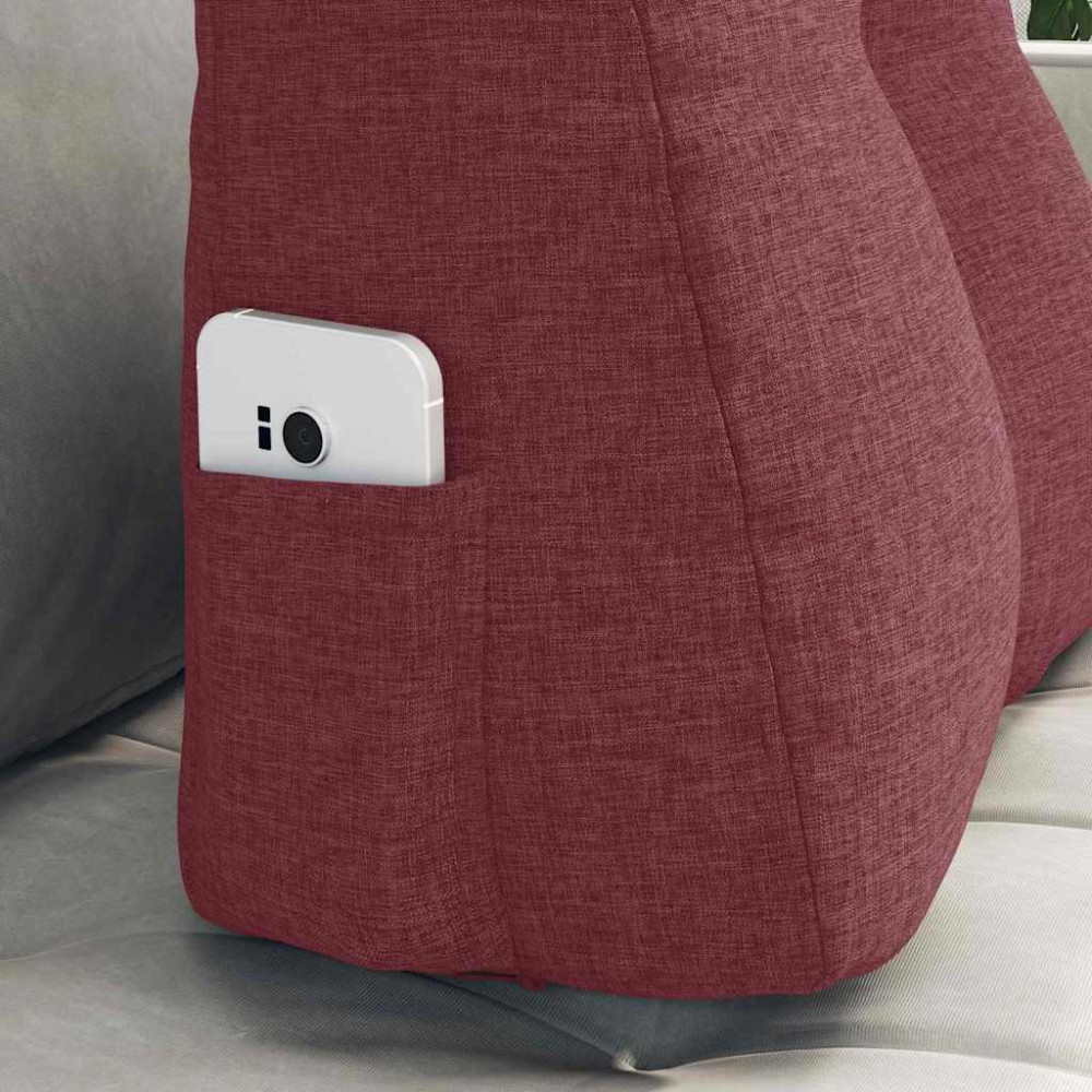 Produktbild för Ryggkudde Vinröd 45 x 24 x 50 cm tyg